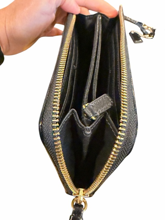 COACH POPPY Italian Calfskin Leather Slim L-zip Wallet w/Brass - style 46070 - Picture 10 of 15